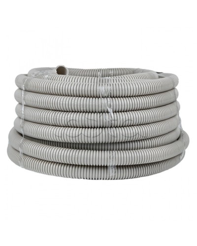 Труба гофр. ПВХ с протяжкой d32 мм (25 м) серая EKF-Plast (tg-z-32-25) в Благовещенске Труба гофрированная Pintop.ru