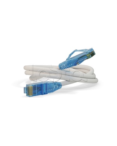 Патч-корд Hyperline PC-LPM-UTP-RJ45-RJ45-C6-1M-LSZH-WH в Благовещенске Патчкорды (медные) Pintop.ru