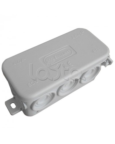 JBL090 Коробка распред. без сальников о/п, 90х42х40мм 10вых., IP55 белый, Экопласт 44055W-1 в Благовещенске Распределительные коробки Pintop.ru