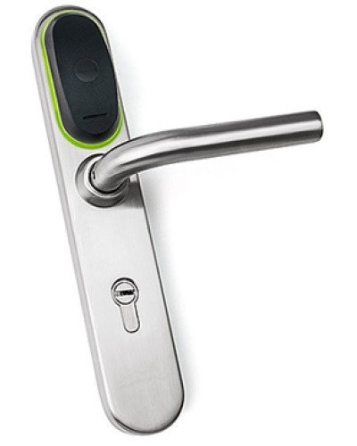 Замок для двери электромеханический IronLogic Eurolock EHT net (серебро) dd=85 мм в Благовещенске Электромеханические замки Pintop.ru