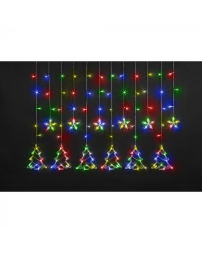 Гирлянда Navigator 95 126 NGF-D033-04 (бахрома звезды и елочки RGBY 2.5*1м IP20) в Благовещенске Источники света(Лампы) Pintop.ru