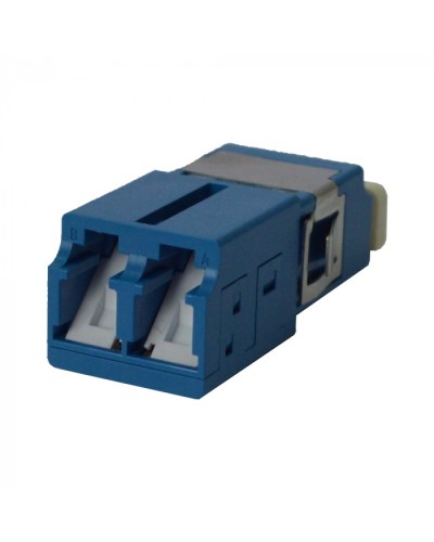 Адаптер оптический LC SM, со шторкой, корпус SC, дуплексный LANMASTER (LAN-2LCS/SH-AM-SM) в Благовещенске Проходные адаптеры и розетки оптические Pintop.ru