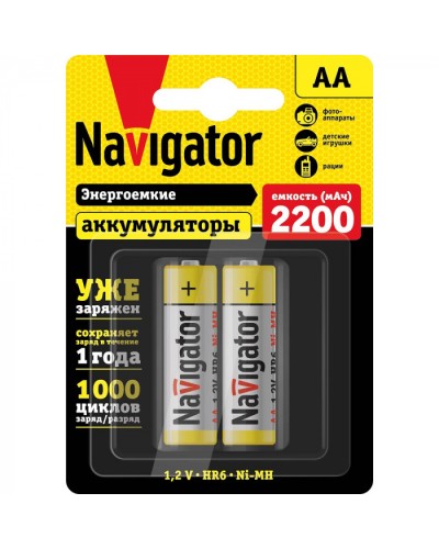 Аккумулятор Navigator 94 785 NHR-2200-HR6-RTU-BP2 в Благовещенске Электротехническое оборудование Pintop.ru
