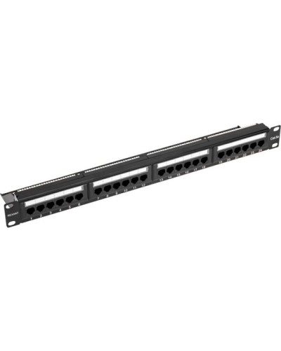 Панель коммутационная с кабельным органайзером 19, 1U, 24 порта, UTP, RJ-45, CAT 5e REXANT PRO (02-0031) в Благовещенске Аксессуары для стоек и шкафов Pintop.ru