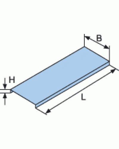 Крышка для лотка с заземлением осн. 80x3000 DKC 35521 в Благовещенске Аксессуары для лотков Pintop.ru