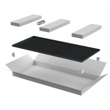 ITK LINEA E Дверь металлическая 600мм шкафа 42U чер. (LE05-42U6X-DM)