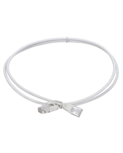 ITK Коммутационный шнур кат.5E UTP LSZH 1м slim язычок бел. (PC08-C5EUL-1M-SL-WT) в Благовещенске Патч-корды и пигтейлы Pintop.ru
