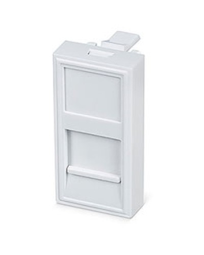 Вставка 45x22,5 (Mosaic) для 1 модуля формата Keystone Jack (FP-22,5-1M) Пожтехкабель СКС (202-030) в Благовещенске Модули Keystone Pintop.ru