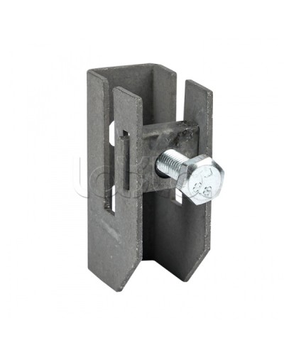 Держатель для полосы толщиной до 8мм с фикс. болтом, HZ EKF PROxima (lp-d2312) в Благовещенске Монтажные материалы Pintop.ru