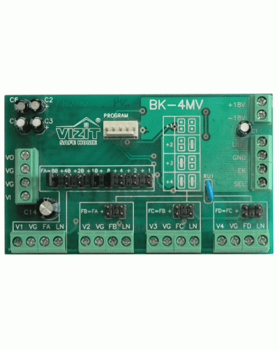 Плата печатнаяв сборе Vizit ЗИП БК-4МVE в Благовещенске Аксессуары для многоабонентных систем Pintop.ru