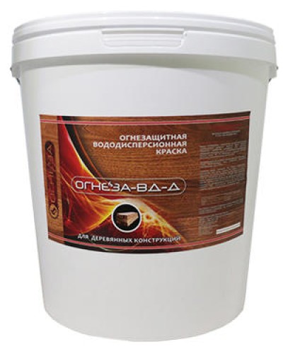 Краска огнезащитная водно-дисперсионнаявспучивающаясядля дерева Огнеза марки«ОГНЕЗА-ВД-Д» , ведро 25 кг., цвет белый в Благовещенске Огнезащитные краски Pintop.ru