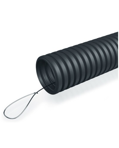 Труба гофр. ПНД 40 мм с зондом ПожТехКабель (15 м) в Благовещенске Труба гофрированная Pintop.ru