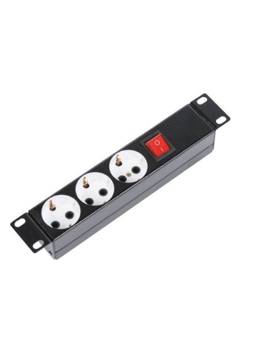 Блок силовых розеток 10 без шнура с выключателем, 3 розетки (черный) ЦМО БР-3П-10-9005 в Благовещенске Блоки розеток Pintop.ru