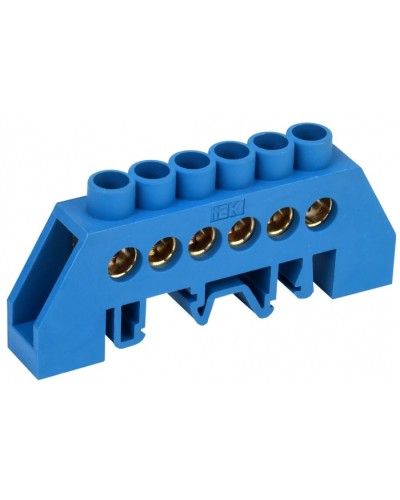 Шина нулевая ШНИ-8х12-6-КС-С IEK (YNN10-812-6DP-K07) в Благовещенске Клеммные колодки Pintop.ru