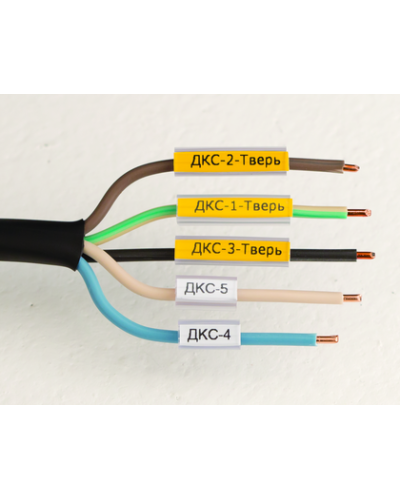 Маркировка для провода, гибкая, для трубочек. 4х30мм. Белая DKC NUTFL30 в Благовещенске Крепежные изделия Pintop.ru