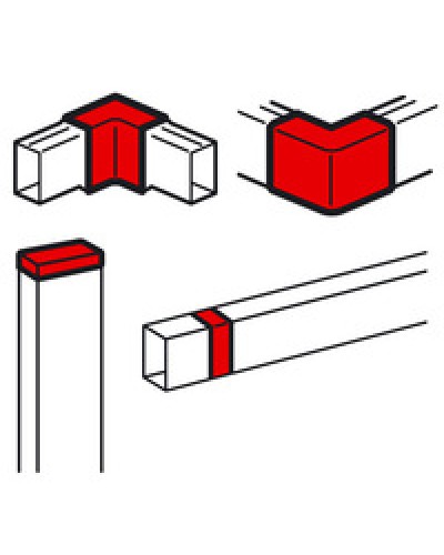 Заглушка торцевая/угол внутренний/угол внешний/накладка на стык для кабель-канала METRA 60x40 Legrand (638198) в Благовещенске Аксессуары для кабель-канала Pintop.ru