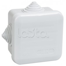 Коробка КМ41236 распаячная для о/п (RAL7035, 4 гермоввода, защелкивающаяся крышка) IEK UKOZ11-070-070-040-K41-44