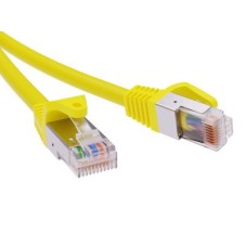 Патч-корд экранированный CAT6 F/UTP 4х2, LSZH, желтый, 3м DKC RN6FU4530YL