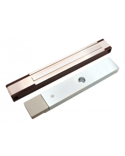 Электромагнитный замок с датчиком состояния двери ALeko ALM-200P (24В коричневый) в Благовещенске Электромагнитные замки Pintop.ru