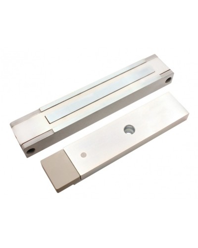 Электромагнитный замок с датчиком состояния двери ALeko ALM-400P (24В серый) в Благовещенске Электромагнитные замки Pintop.ru