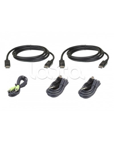 Комплект кабелей USB, DisplayPort, Dual Display для защищенного KVM-переключателя (1.8м) ATEN 2L-7D02UDPX5 в Благовещенске Видеоусилители, Модуляторы, Делители Pintop.ru