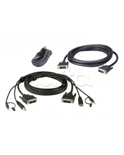 Комплект кабелей USB, DVI-D Dual Link, Dual Display для защищенного KVM-переключателя (3м) ATEN 2L-7D03UDX5 в Благовещенске Видеоусилители, Модуляторы, Делители Pintop.ru