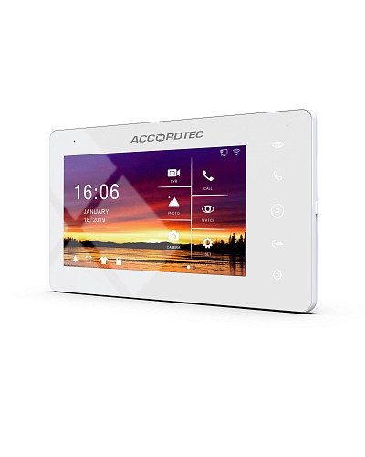 Видеодомофон 7 AccordTec AT-VD 710W K EXEL в Благовещенске Домофония Pintop.ru