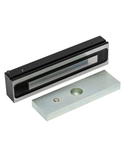 Электромагнитный замок AccordTec ML-200K-3 Premium Black с уголком в Благовещенске Электромагнитные замки Pintop.ru