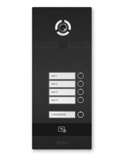 Вызывная панель BAS-IP BI-04FBI BLACK в Благовещенске Вызывные видеопанели малоабонентные Pintop.ru