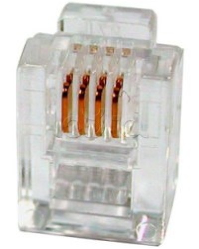 Разъем телефонный RJ11 (6P4C) Cabeus в Благовещенске Коннекторы и разъемы Pintop.ru