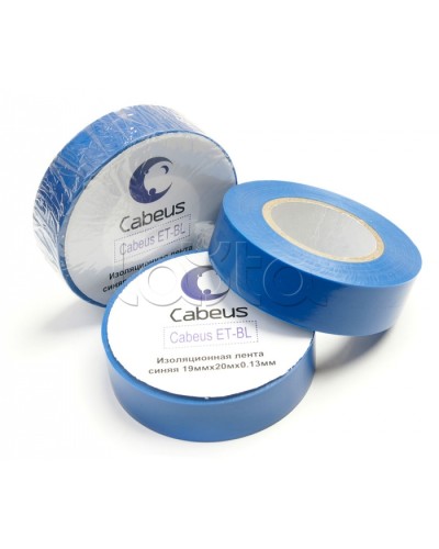 Лента изоляционная (синяя) Cabeus ET-BL в Благовещенске Аксессуары для кабель-канала Pintop.ru