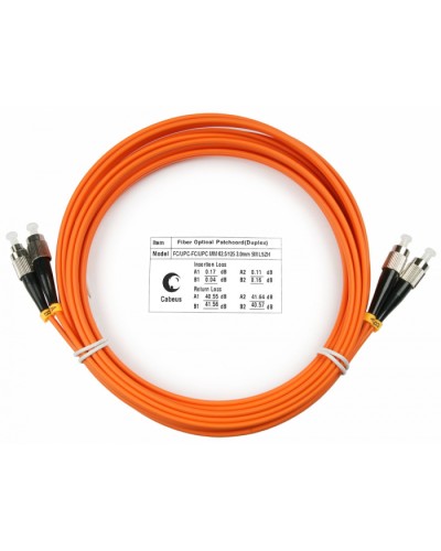 Шнур оптический duplex FC-FC 62,5/125 mm 10м LSZH Cabeus FOP-62-FC-FC-10m в Благовещенске Патч-корды оптические Pintop.ru