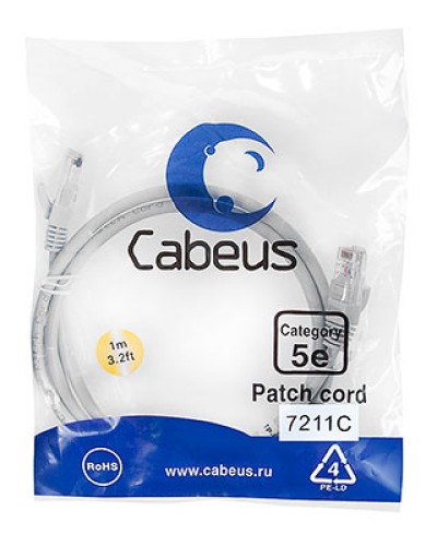 Патч-корд Cabeus PC-FTP-RJ45-CAT.6-2M-LSZH в Благовещенске Патчкорды (медные) Pintop.ru