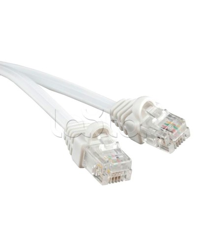 Патч-корд 6p4c телефонный, 2 м, белый Cabeus PC-TEL-RJ12-2m в Благовещенске Патчкорды (медные) Pintop.ru