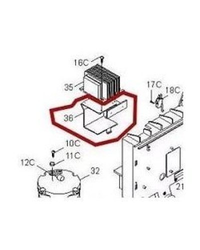 Кронштейн крепления аккумуляторов BX-P Came 119RIBX036 в Благовещенске Запчасти для шлагбаумов и автоматики Pintop.ru