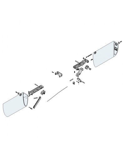 Заглушки боковые профиля безопасности DF Came 119RIR225 в Благовещенске Запчасти для шлагбаумов и автоматики Pintop.ru