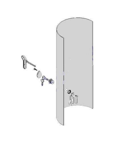 Крышка с замком разблокировки CAT-X Came 119RIX012 в Благовещенске Запчасти для шлагбаумов и автоматики Pintop.ru