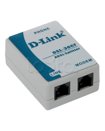 Сплиттер ADSL D-Link DSL-30CF/RS в Благовещенске Маршрутизаторы, Роутеры и Точки Доступа Pintop.ru