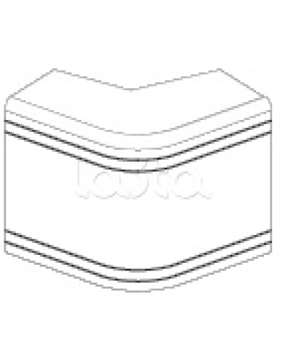 Угол внешний неизменяемый (90°) NEA 80х40 мм DKC 01808 в Благовещенске Аксессуары для кабель-канала Pintop.ru