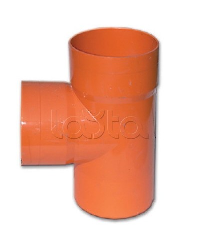 Тройник для двустенных труб 90 градусов D=110мм DKC 020110 в Благовещенске Повороты, муфты, тройники Pintop.ru