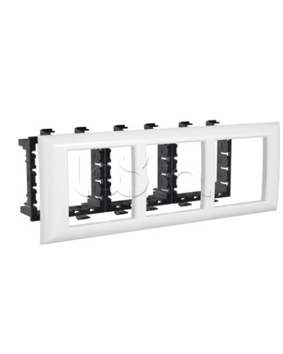 Рамка-суппорт Avanti белый для In-liner Front, 6 мод. DKC 4400916 в Благовещенске Аксессуары для лотков Pintop.ru