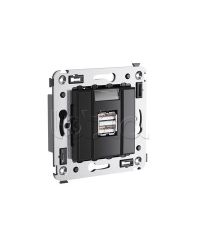 Устройство зарядное Avanti, Черный квадрат DKC 4402543 в Благовещенске Блоки розеток Pintop.ru