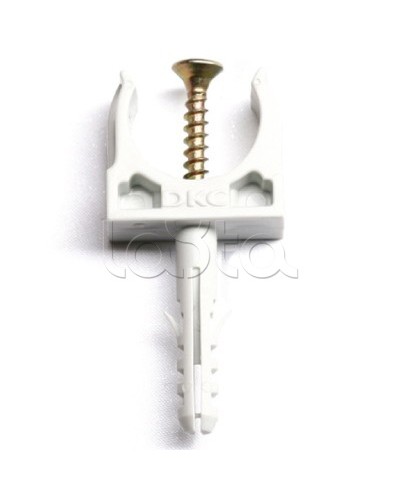 Держатель с защелкой и дюбелем, д.20 мм DKC 51320 в Благовещенске Держатели, клипсы, скобы Pintop.ru