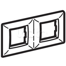 Рамка пятиместная, белый RAL 9010, 10М, BRAVA DKC (75015W)