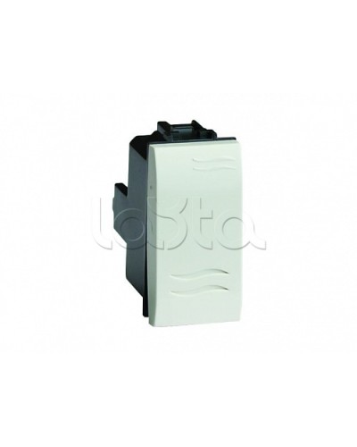 Выключатель типа кнопка, белый, 1мод. DKC 76021B в Благовещенске Аксессуары для стоек и шкафов Pintop.ru