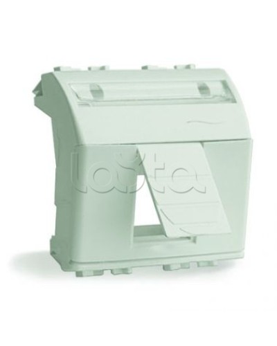 Адаптер для информационных разъемов R&M, белый, 2 мод. DKC 76612B в Благовещенске Аксессуары для стоек и шкафов Pintop.ru