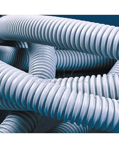 Труба гофрированная самозатухающий ПВХ 16 мм с зондом лёгкая DKC 91916 (100 м) в Благовещенске Труба гофрированная Pintop.ru