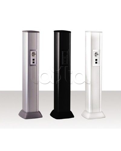 Колонна алюминевая 0,71 м, цвет черный DKC 09593 в Благовещенске Аксессуары для стоек и шкафов Pintop.ru