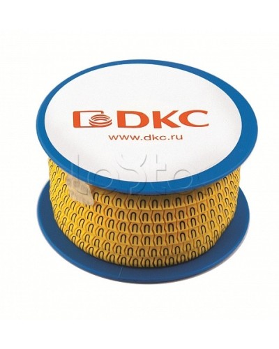 Колечко маркировочное земля, 2.5-4мм. черное на желтом DKC AZO312BY в Благовещенске Крепежные изделия Pintop.ru