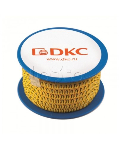 Колечко маркировочное 6, 4-8мм. черное на желтом DKC AZS406BY в Благовещенске Крепежные изделия Pintop.ru